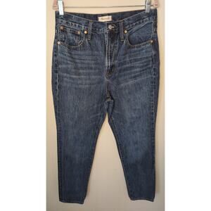 Madewell Perfect Vintage Jeans Size 30 High Rise Straight Leg Magic Pockets